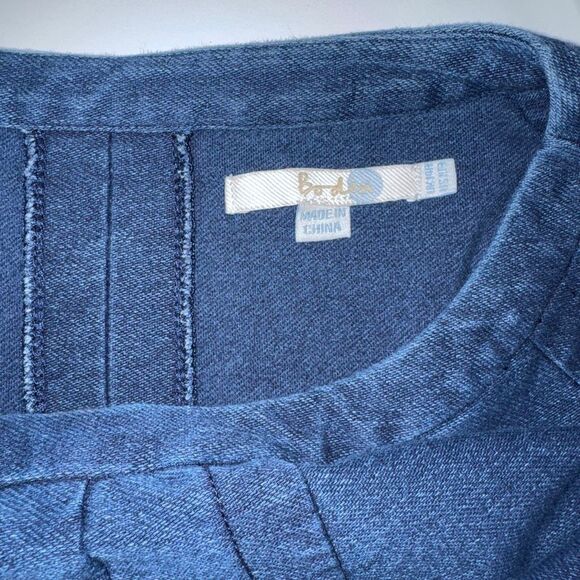 Boden Hannah Denim Blue Knit Shift Dress with Pockets Size 10 - Picture 8 of 14